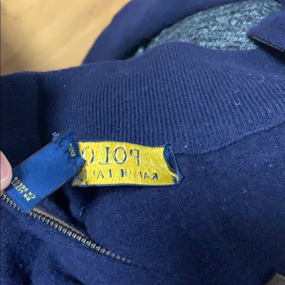 Polo Ralph Lauren Wool Quarter Zip Sweater - Picture 4 of 4